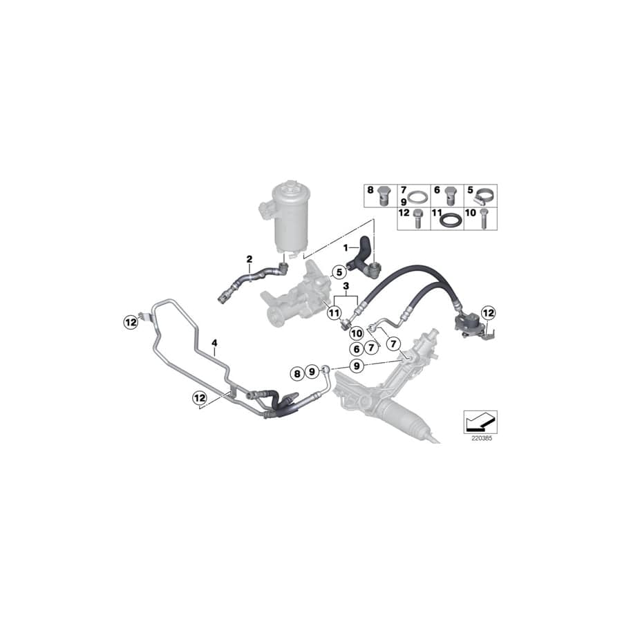 Genuine BMW 32416855247 F15 F16 Radiator Return Line (Inc. X6 40dX, X5 40dX & X5 35dX) | ML Performance UK Car Parts