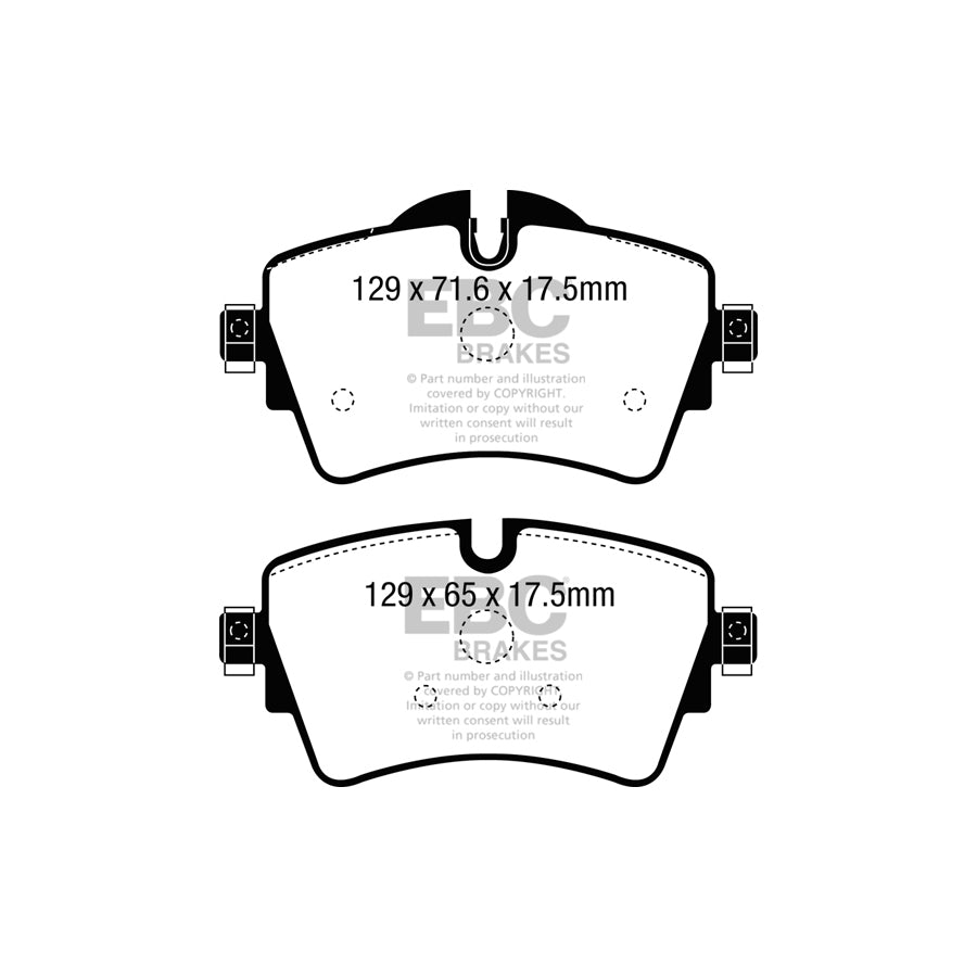 EBC PLK1938 Mini F56 Yellowstuff Pads and Brake Line Performance Pack - TRW Caliper 2 | ML Performance UK Car Parts