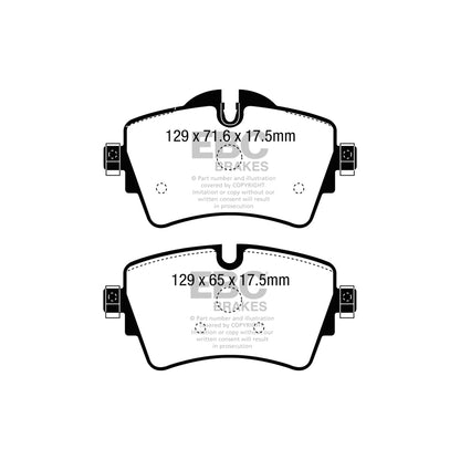 EBC PLK1938 Mini F56 Yellowstuff Pads and Brake Line Performance Pack - TRW Caliper 2 | ML Performance UK Car Parts