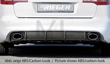 Rieger 00088045 Audi 4F A6 Rear Diffuser 1 | ML Performance UK Car Parts