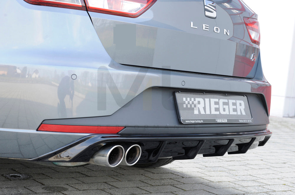 Rieger 00088103 SEAT 5F Leon FR Rear Diffuser 1 | ML Performance UK Car Parts