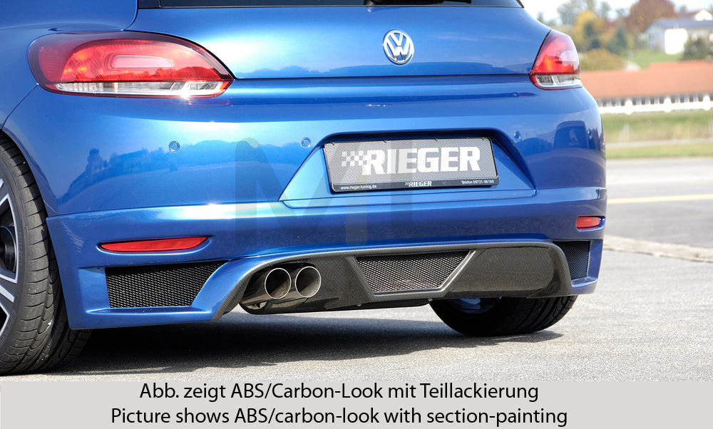 Rieger 00014109 VW 13 Mk3 Scirocco Rear Diffuser 1 | ML Performance UK Car Parts