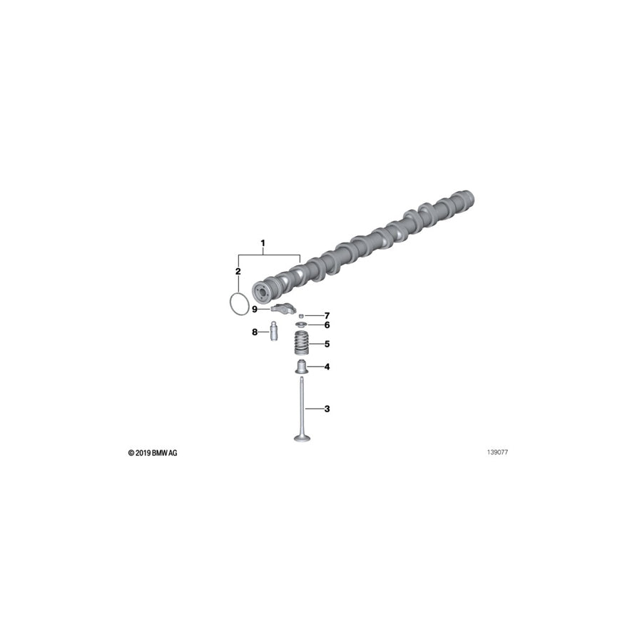 Genuine BMW 11347552953 E93 E60 E91 Exhaust Valve 29,0/5,96mm (Inc. 525xi, 530xi & 330i) | ML Performance UK Car Parts