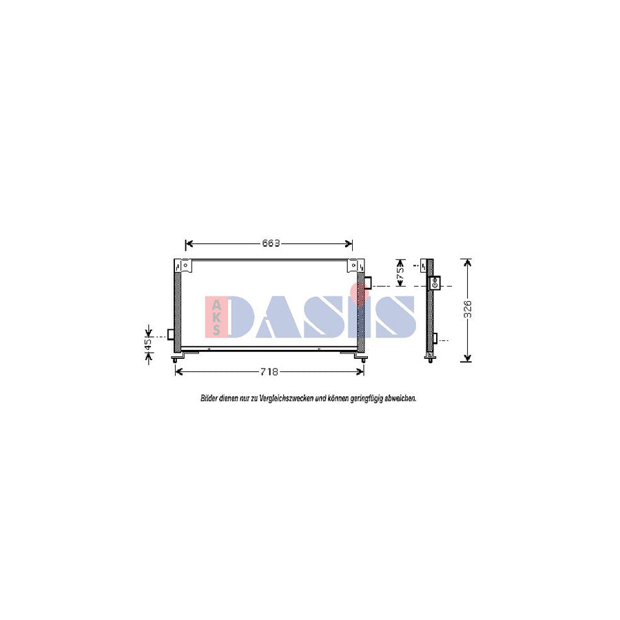 AKS Dasis 352003N Air Conditioning Condenser For Subaru Legacy | ML Performance UK