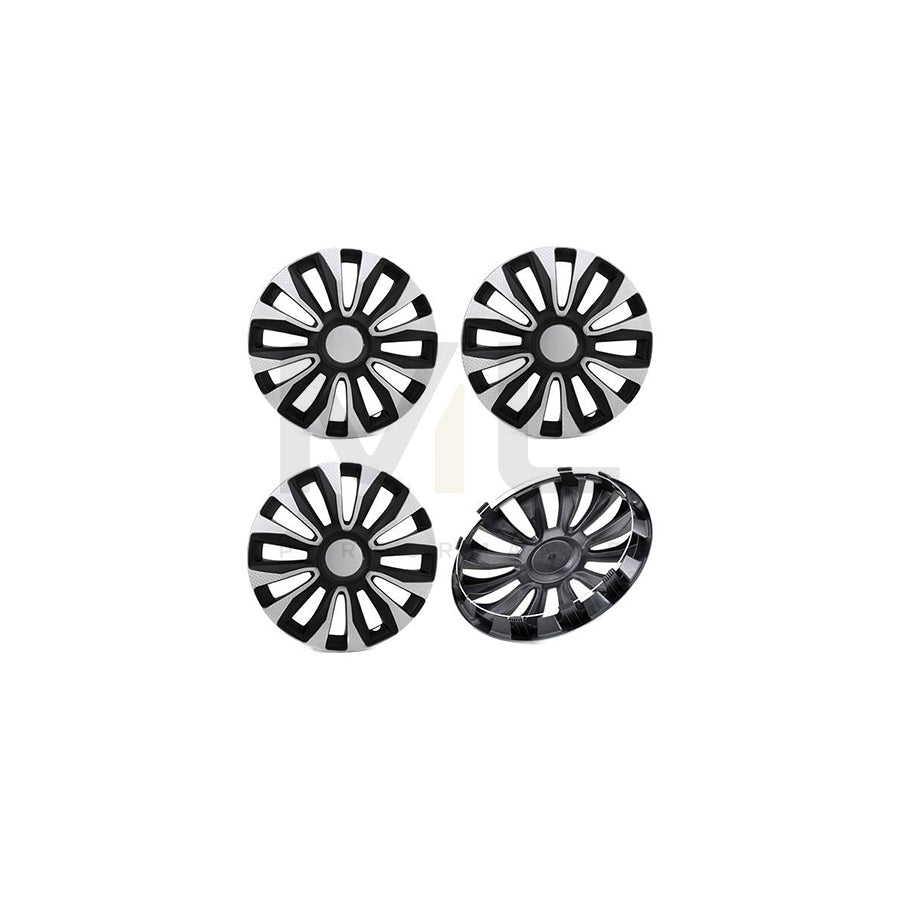 ARGO 14 AVALONE CARBON S&B Wheel trims 14 Inch Black/Silver, Carbon | ML Performance Car Parts