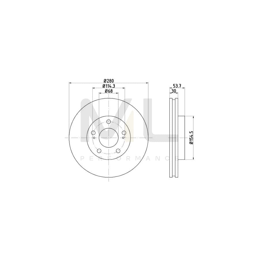 TEXTAR 92094200 Brake Disc Internally Vented, without wheel hub, without wheel studs | ML Performance Car Parts