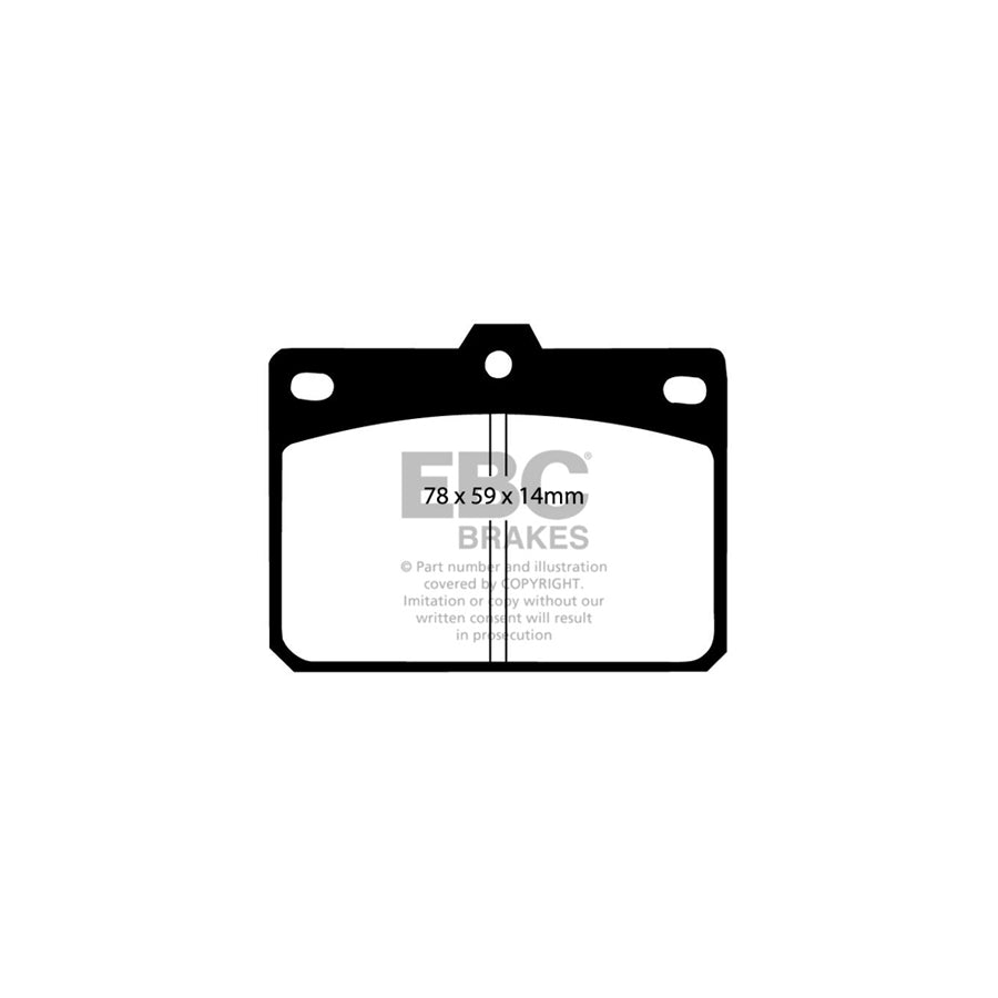 EBC DP196 Hyundai Mazda Mitsubishi Toyota Ultimax Front Brake Pads 2 | ML Performance UK Car Parts