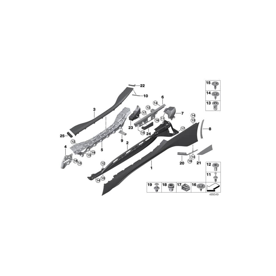 Genuine BMW 51437478473 I15 I12 Foam Pad, Left (Inc.  & i8) | ML Performance UK Car Parts