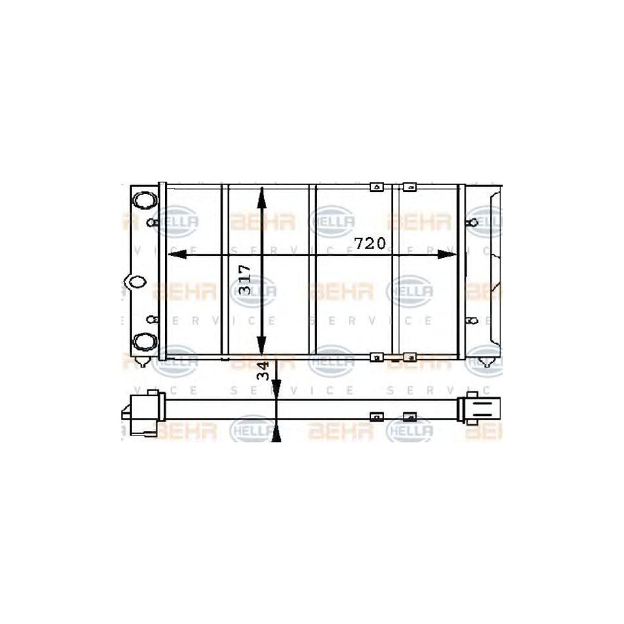 Hella 8MK 376 715-281 Engine Radiator