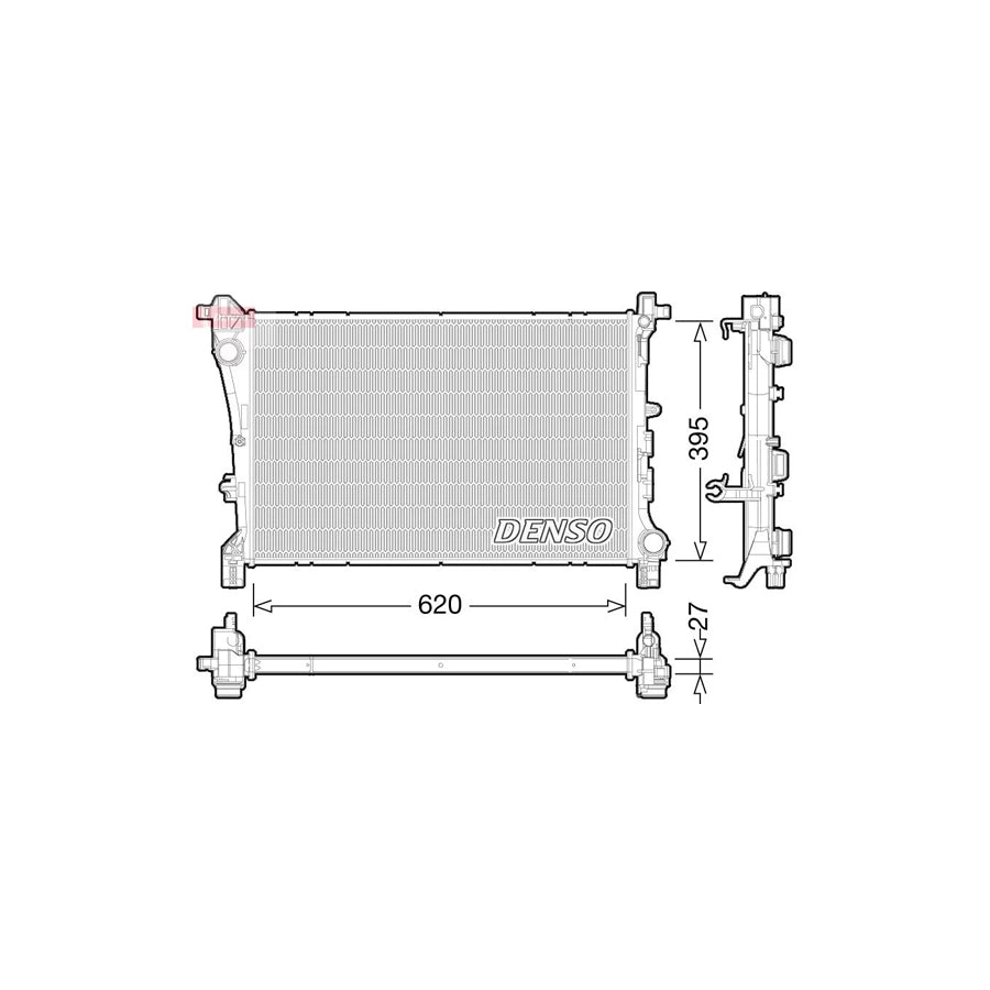 Denso DRM09167 Drm09167 Engine Radiator For Fiat 500L (351, 352) | ML Performance UK