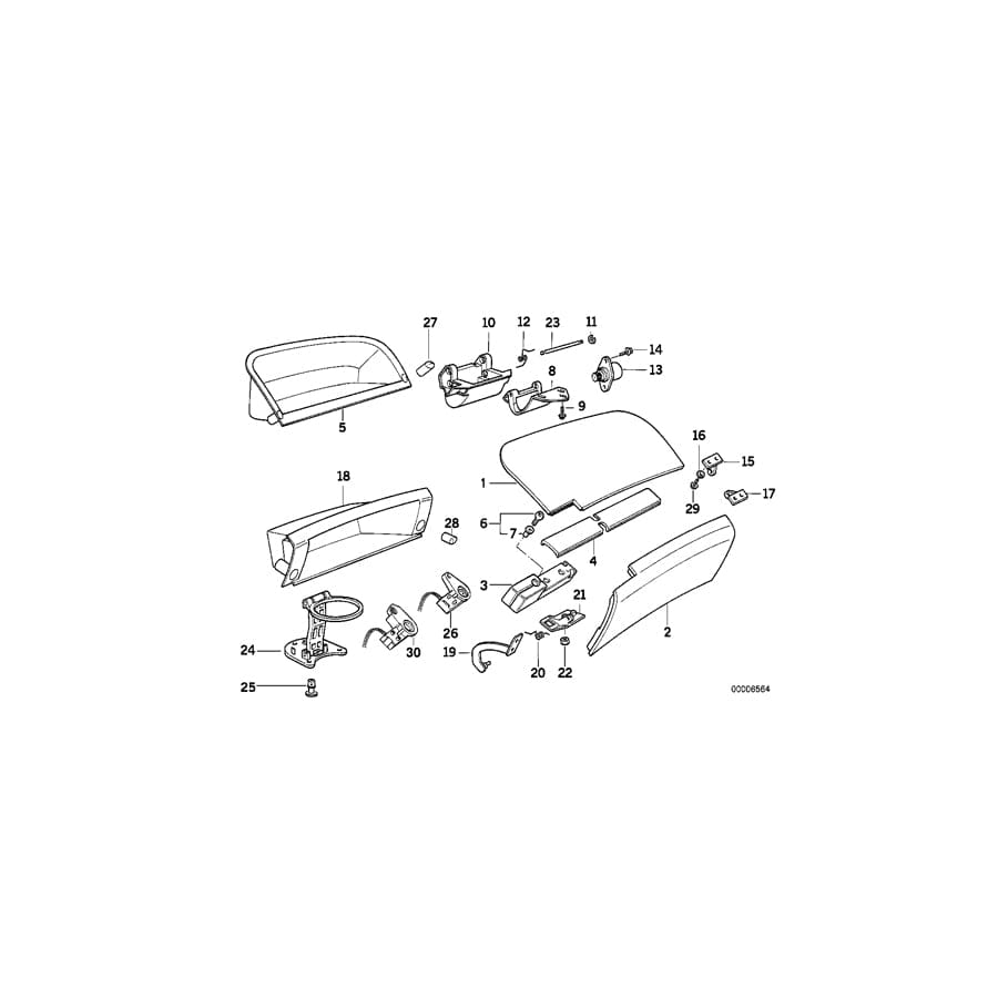 Genuine BMW 51161970824 E31 Absorber (Inc. 840i, 850CSi & 850Ci) | ML Performance UK Car Parts