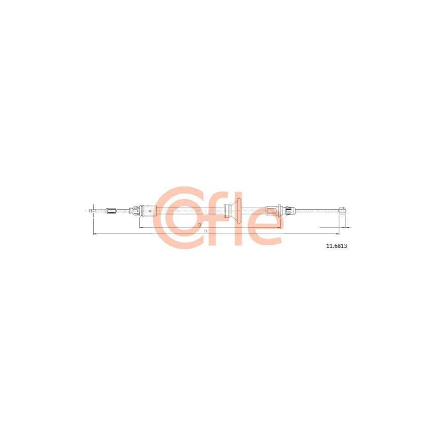 Cofle 92.11.6813 Hand Brake Cable