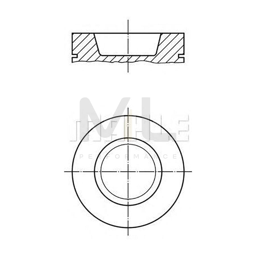 MAHLE ORIGINAL 029 99 00 Piston for VW Polo II Coupe (86C, 80) 75,01 mm, with piston rings | ML Performance Car Parts