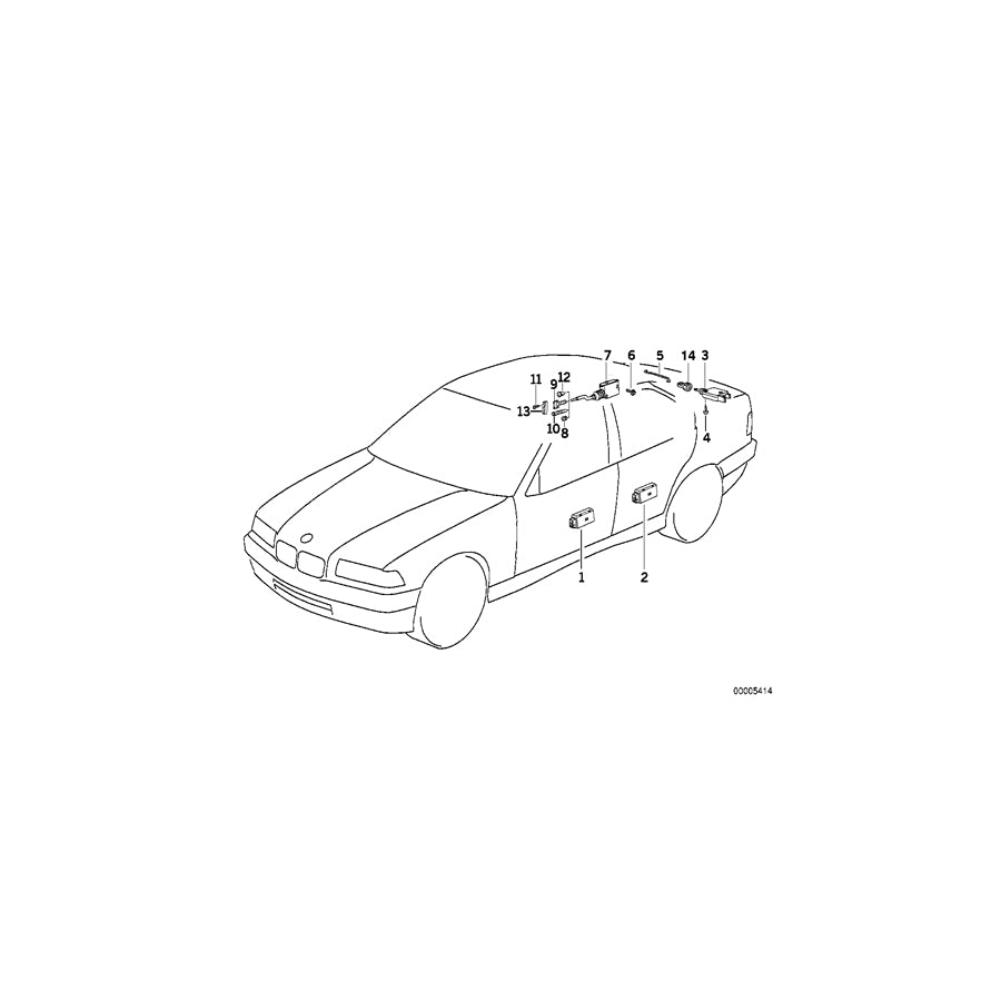 Genuine BMW 51248119838 E36 Operating Rod (Inc. 325tds) | ML Performance UK Car Parts