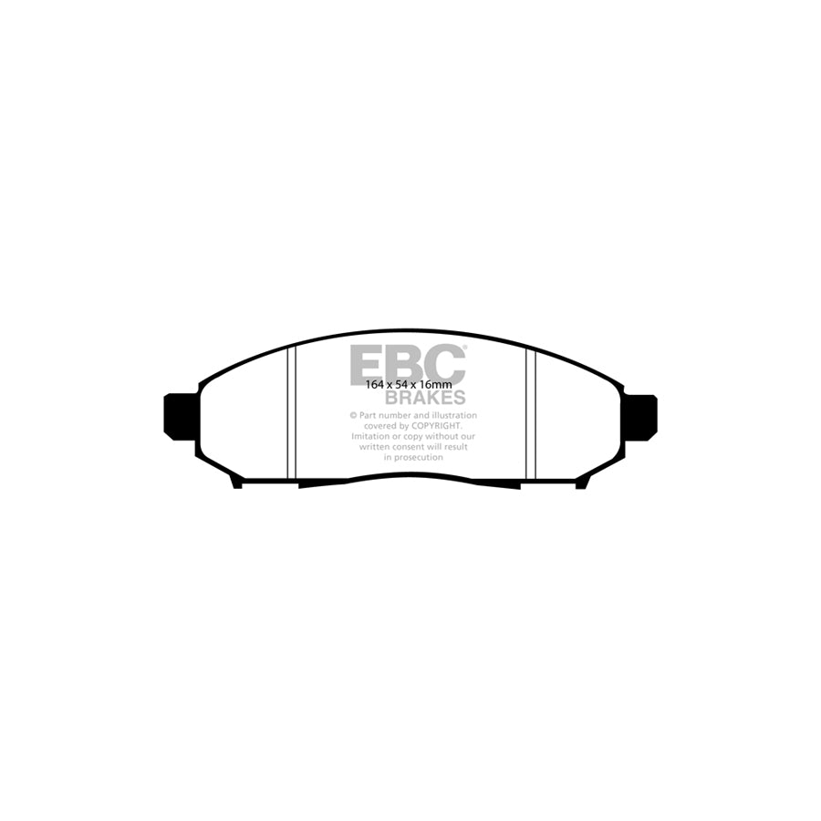 EBC DP41747R Nissan Yellowstuff Front Brake Pads - Tokico Caliper (Inc. Pathfinder & Navara) 2 | ML Performance UK Car Parts