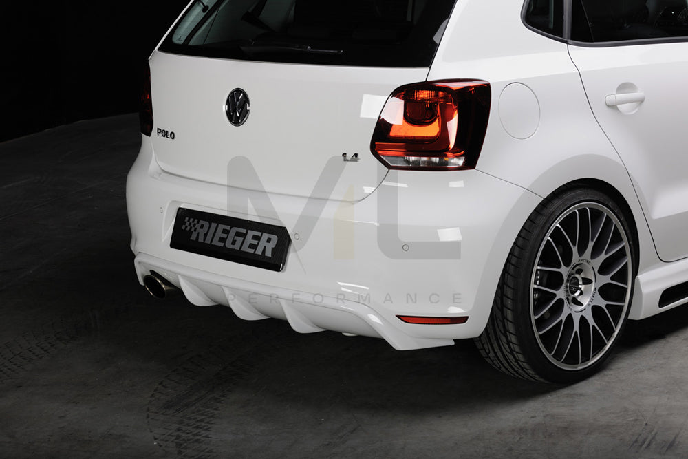 Rieger 00047213 VW 6R Mk6 Polo Rear Diffuser 2 | ML Performance UK Car Parts