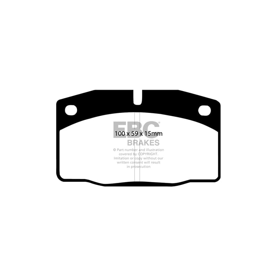 EBC PD03KF917 Opel Manta (B) Yellowstuff Front Brake Pad & Plain Disc Kit 2 | ML Performance UK Car Parts