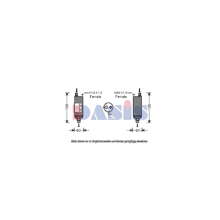 AKS Dasis 800423N Dryer, Air Conditioning For Hyundai Sonata IV (Ef) | ML Performance UK