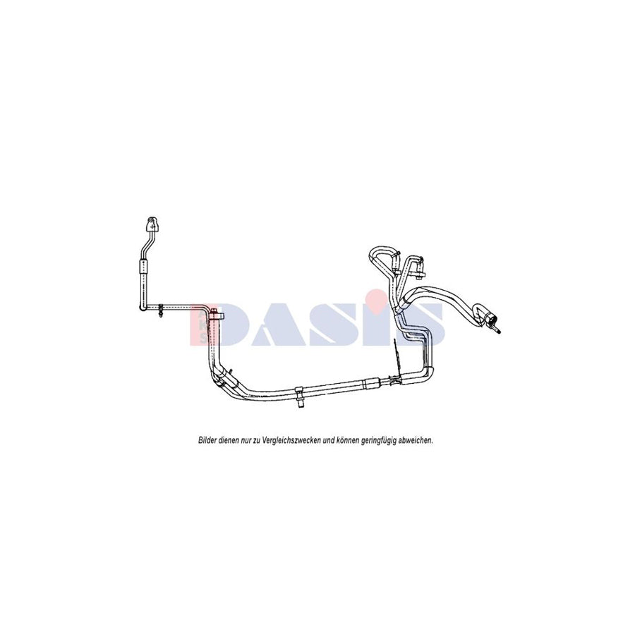 AKS Dasis 885808N High- / Low Pressure Line, Air Conditioning For Ford Transit | ML Performance UK