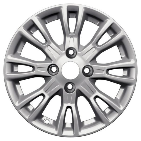 GENUINE FORD 2155083 B-MAX ALLOY WHEEL 15" 8 X 2-SPOKE DESIGN, SPARKLE SILVER | ML Performance UK