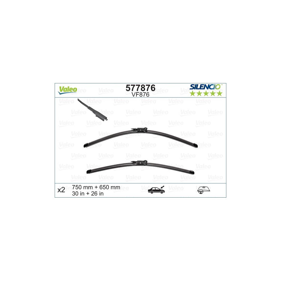 Valeo Silencio X.Trm 577876 Wiper Blade For Ford B-Max (Jk8) | ML Performance UK Car Parts