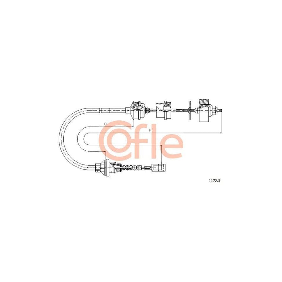 Cofle 92.1172.3 Clutch Cable