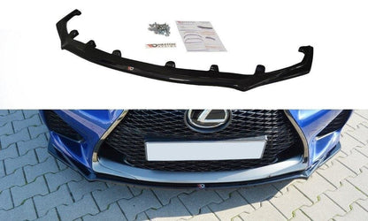 Maxton Design LE-RCF-1-FD1T Front Splitter V.1 Lexus RC F | ML Performance UK Car Parts