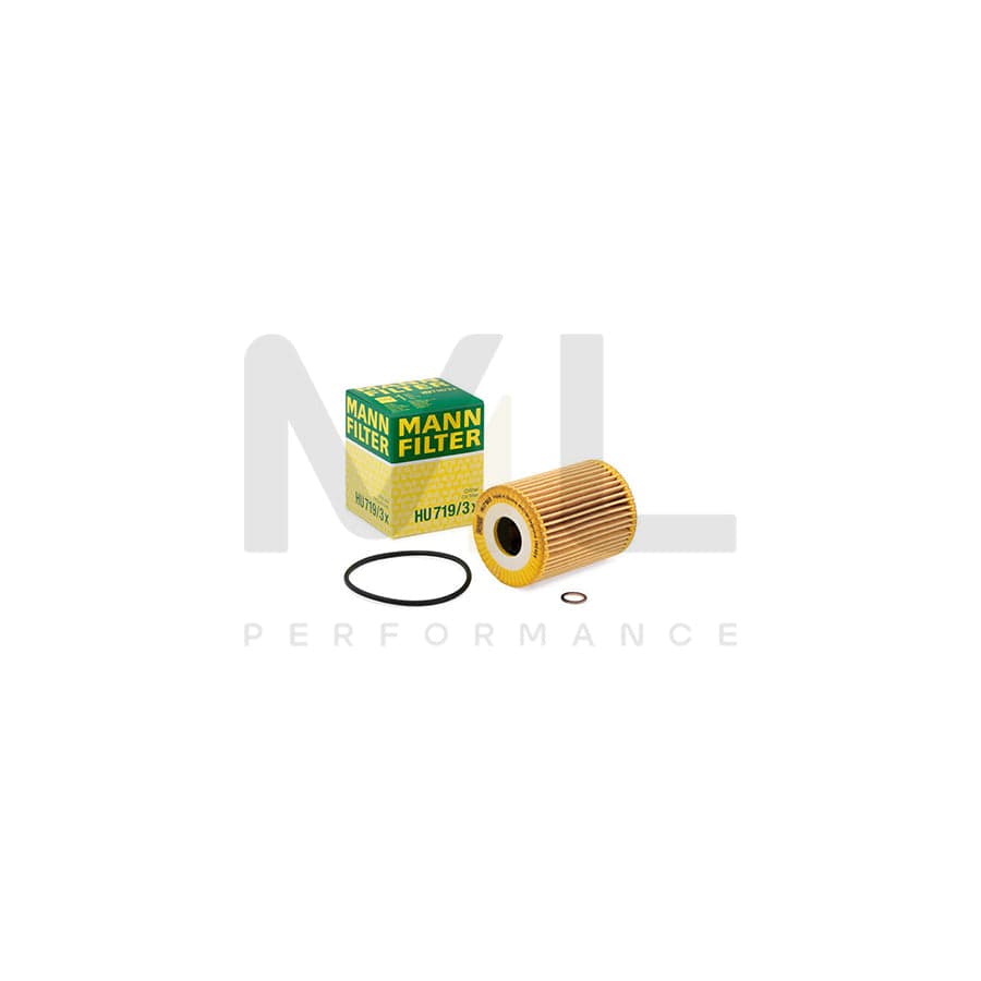 MANN-FILTER HU 719/3 x Oil Filter with seal, Filter Insert | ML Performance Car Parts