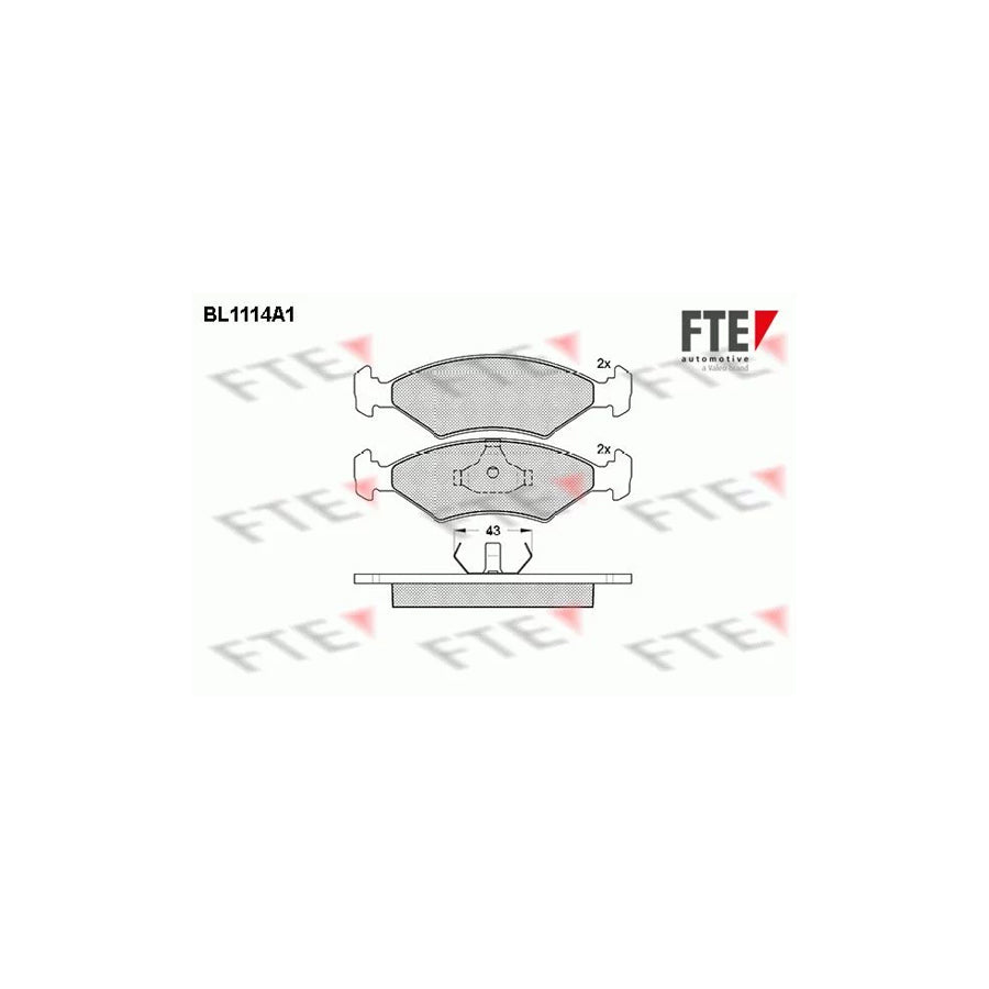 Fte BL1114A1 Brake Pad Set | ML Performance UK Car Parts