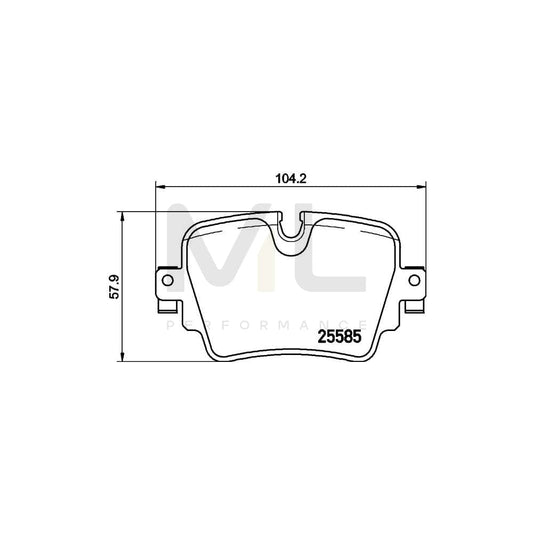 Brembo P 36 032 Brake Pad Set Prepared For Wear Indicator | ML Performance Car Parts