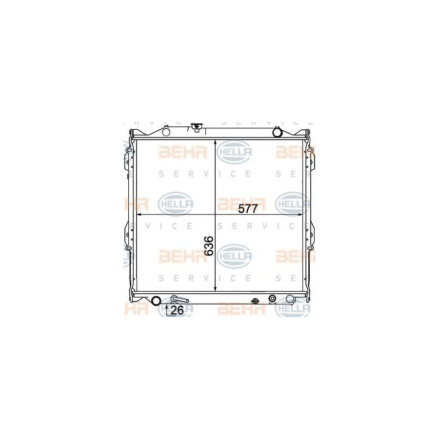 Hella 8MK 376 773-651 Engine Radiator