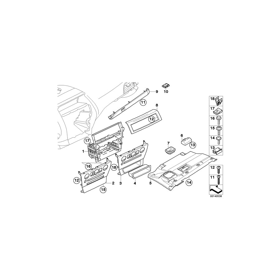 Genuine BMW 51457075910 E64 E63 Slide Rail-Bracket Bulkhead (Inc. 630i) | ML Performance UK Car Parts