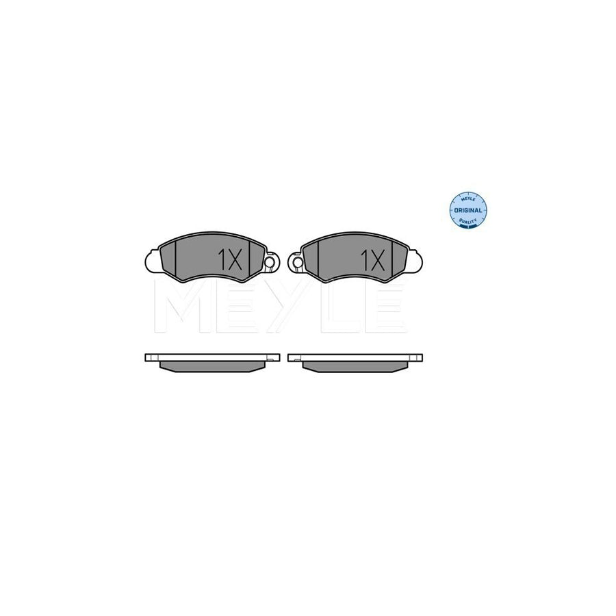 Meyle 025 238 6316/W Brake Pad Set