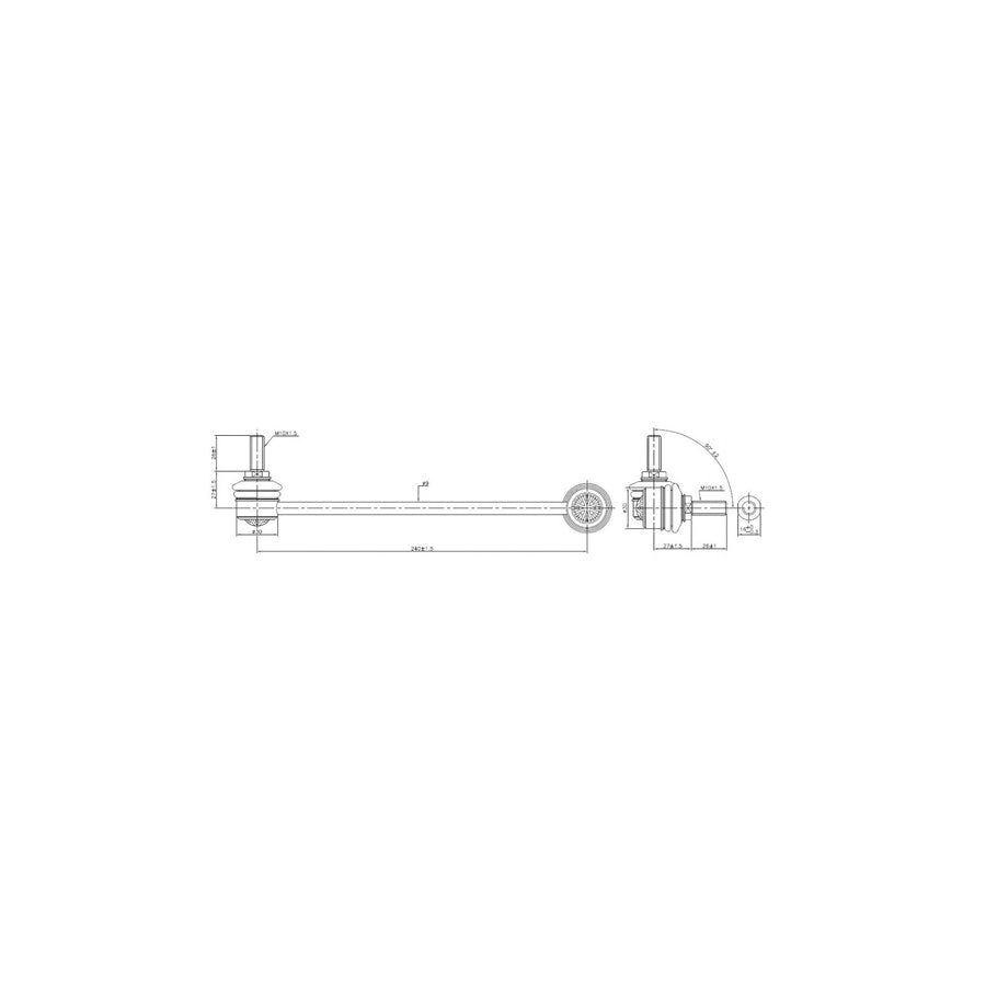 SuperPro TRC4072L BMW Front LH Sway Bar Link