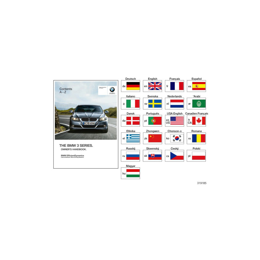 Genuine BMW 01410012355 E90 Owner's Handbook E90 With Idrive EN US, MJ 2006 (Inc. 325i, 330xi & 325xi) | ML Performance UK