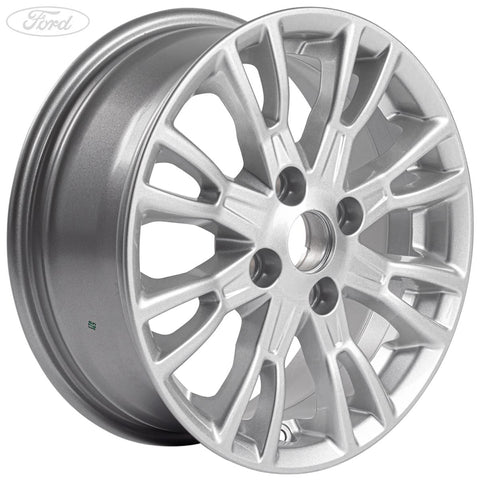 GENUINE FORD 2155083 B-MAX ALLOY WHEEL 15" 8 X 2-SPOKE DESIGN, SPARKLE SILVER | ML Performance UK