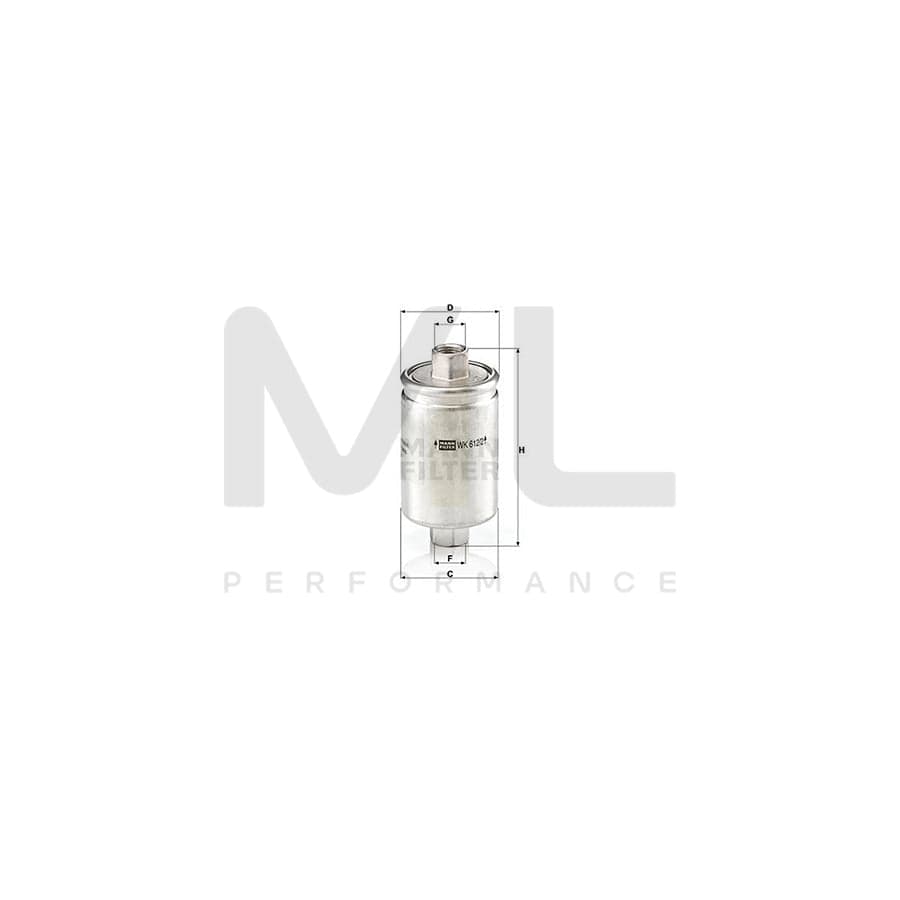 MANN-FILTER WK 612/2 Fuel filter In-Line Filter | ML Performance Car Parts