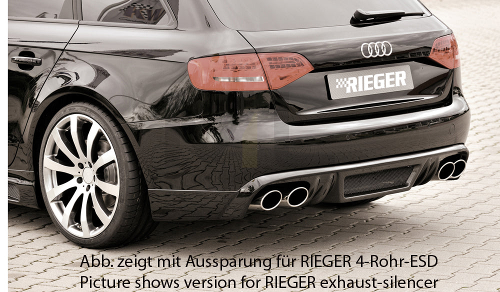 Rieger 00099072 Audi B8 B81 A4 Rear Diffuser 4 | ML Performance UK Car Parts