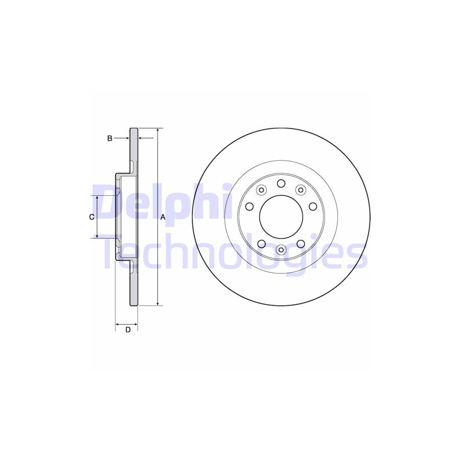 Delphi Bg4662C Brake Disc