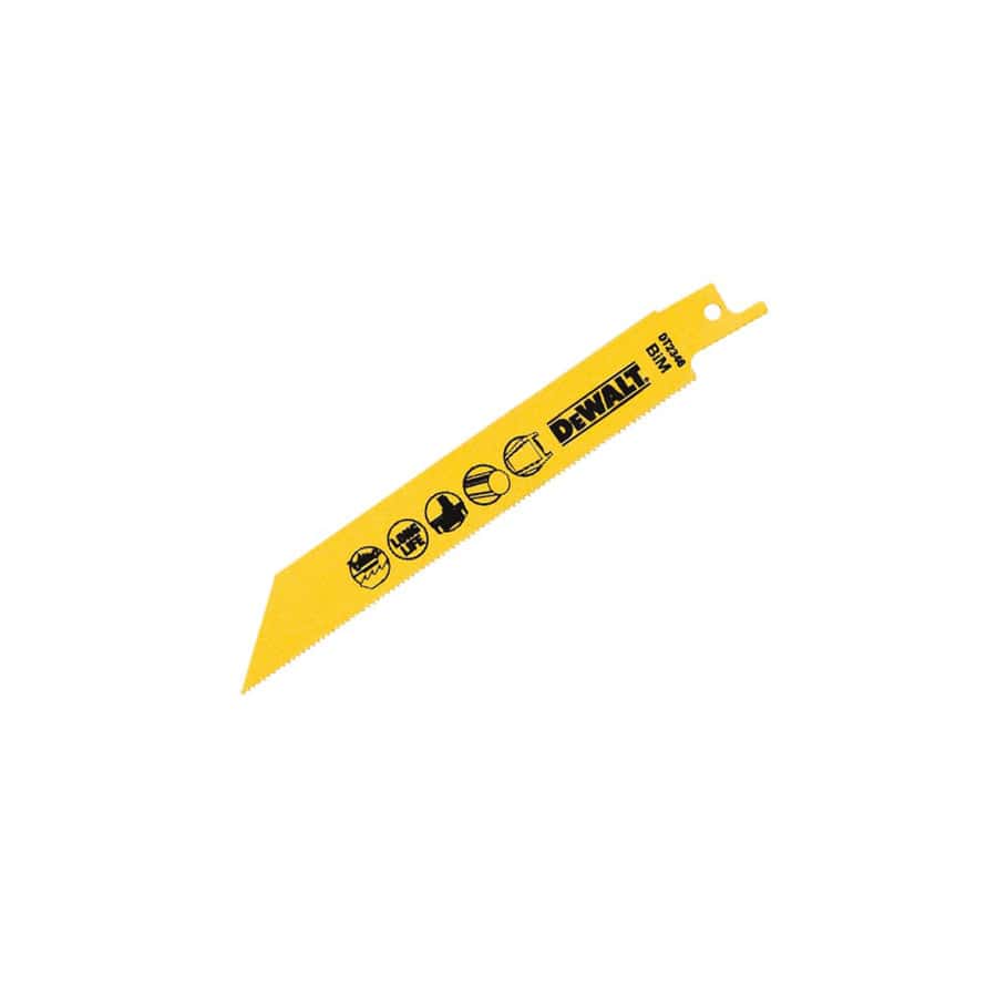 DEWALT DEWDT2346QZ Bi-Metal Reciprocating Blade for Metal Cordless 152mm x 18 TPI (Pack 5) | ML Performance UK