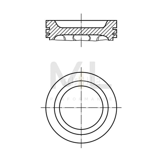 MAHLE ORIGINAL 014 81 01 Piston 93,54 mm | ML Performance Car Parts