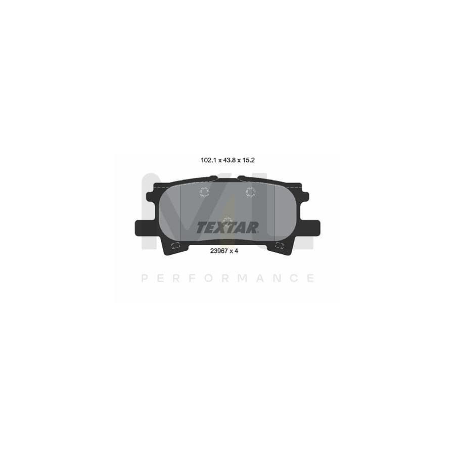 TEXTAR 2396701 Brake pad set not prepared for wear indicator | ML Performance Car Parts