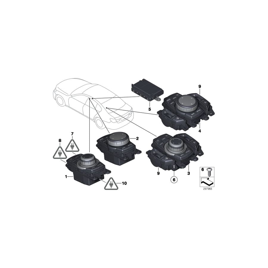 Genuine BMW 61136931922 F01 F03 F07 Socket Housing 10 POL./B (Inc. 550iX 4.0, 535i & Hybrid 7L) | ML Performance UK Car Parts