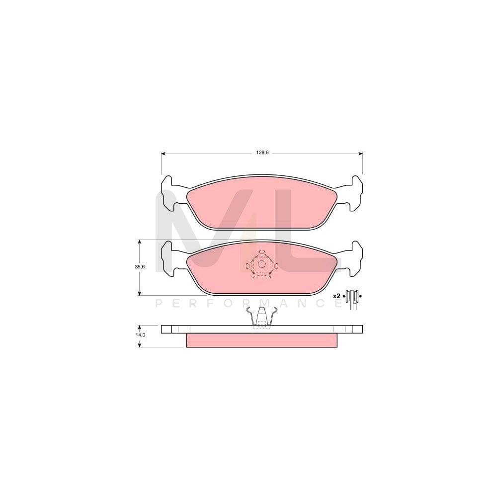 TRW Gdb3112 Brake Pad Set For Daihatsu Charade Iii Hatchback (G100, G101, G102) Not Prepared For Wear Indicator | ML Performance Car Parts