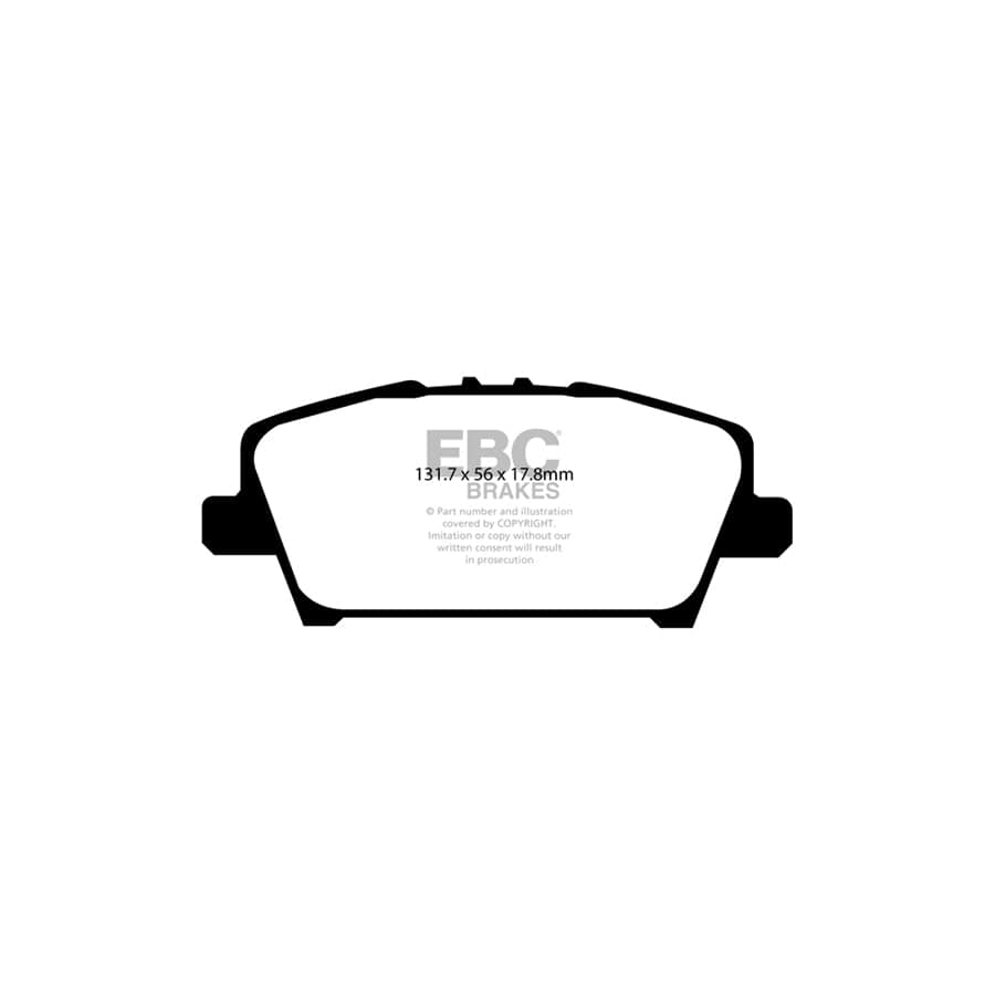 EBC PD06KF293 Honda Civic Greenstuff Front Brake Pad & USR Disc Kit - TRW Caliper 2 | ML Performance UK Car Parts