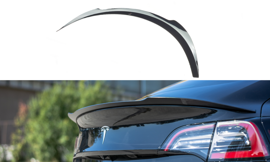 Maxton Design TE-MODEL3-1-CAP1T Spoiler Cap Tesla Model 3 | ML Performance UK Car Parts