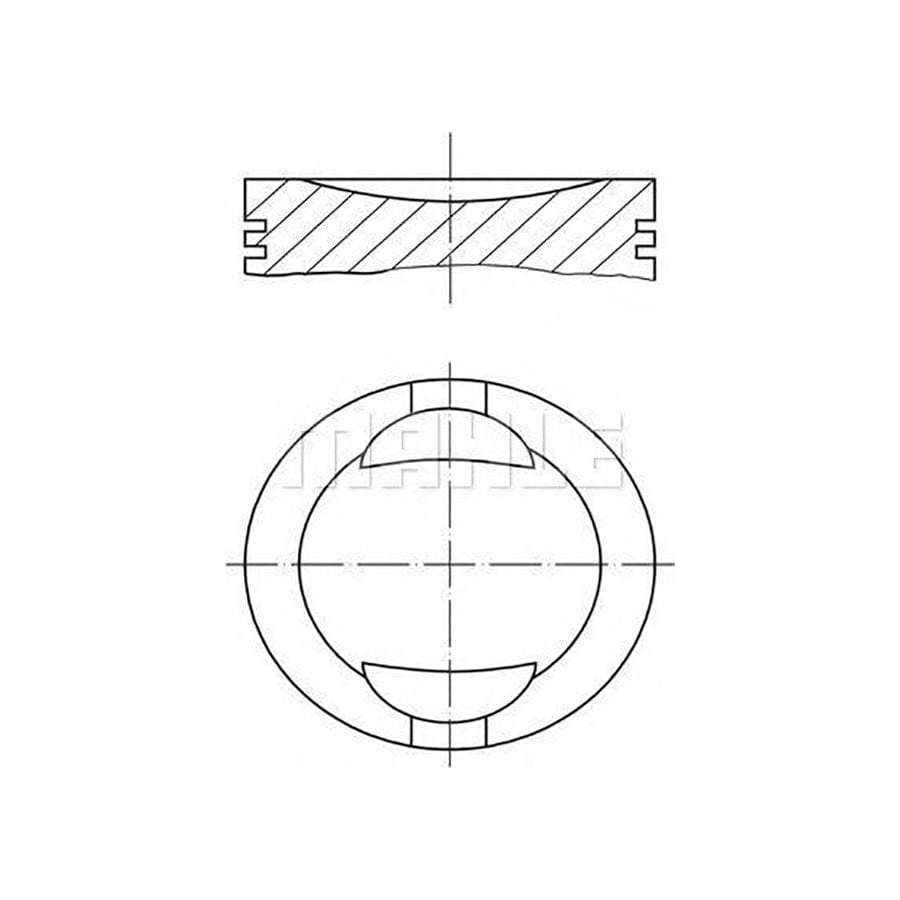 MAHLE ORIGINAL 503 46 01 Piston for PORSCHE 924 Coupe 86,76 mm, with piston rings | ML Performance Car Parts