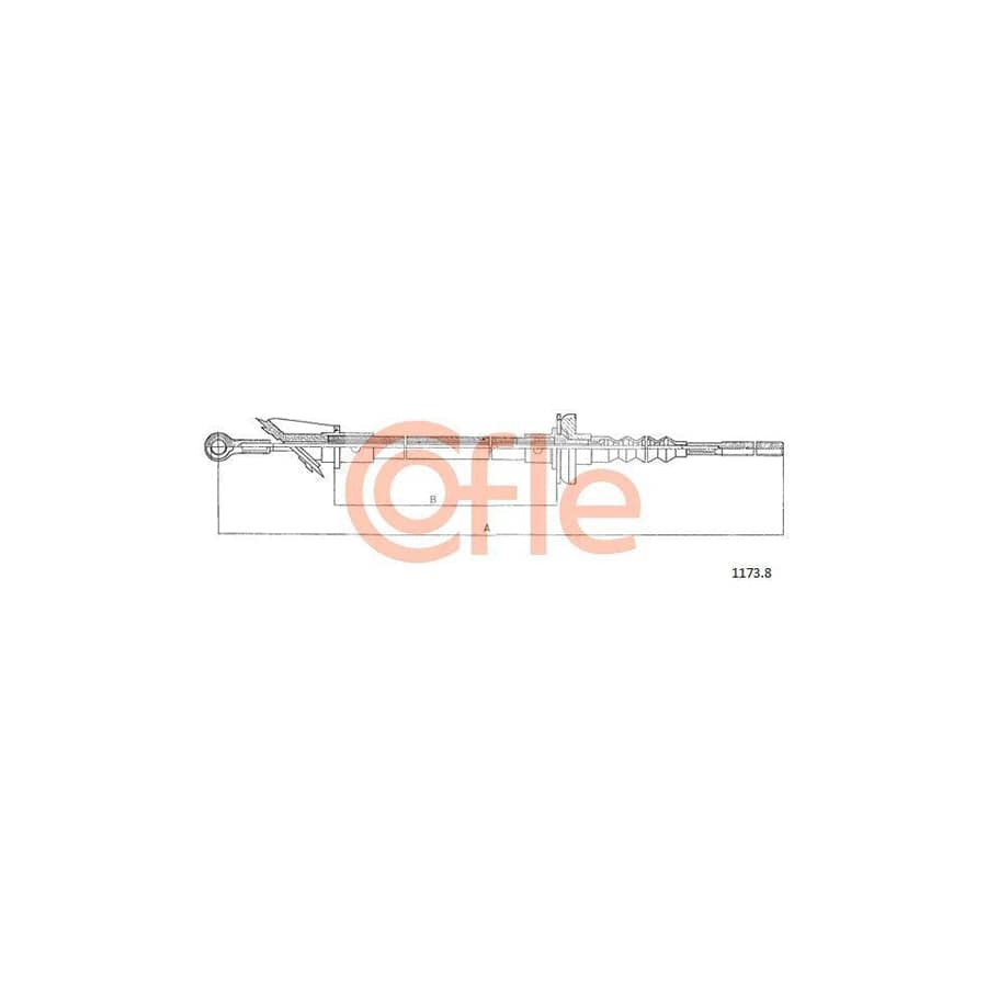 Cofle 92.1172.1 Clutch Cable