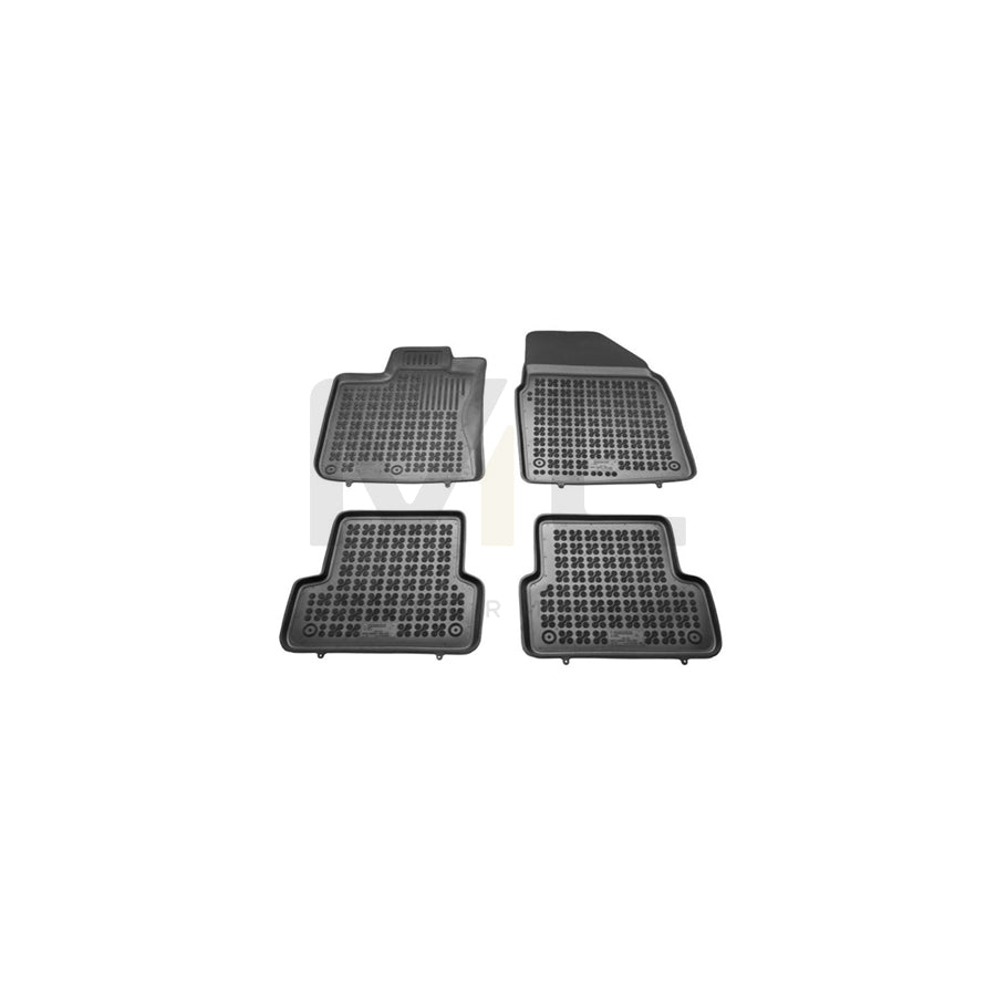 REZAW PLAST Tailored 201808 Floor mat set for NISSAN Qashqai / Qashqai+2 I (J10, NJ10) Elastomer, Front and Rear, Quantity: 4, Black | ML Performance Car Parts