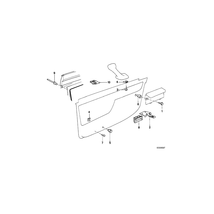 Genuine BMW 51411949498 E32 Clamp (Inc. 750iL) | ML Performance UK Car Parts